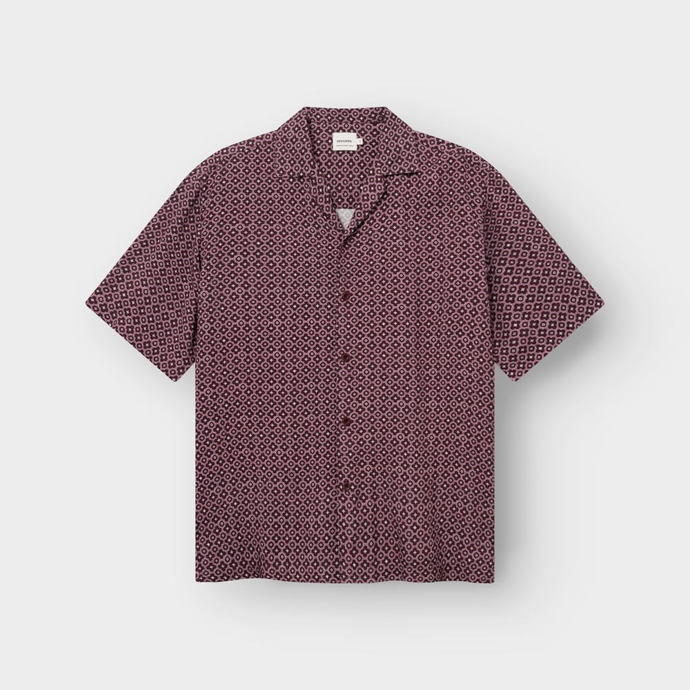Shirt Marstrand Tile Medallion Fig Red
