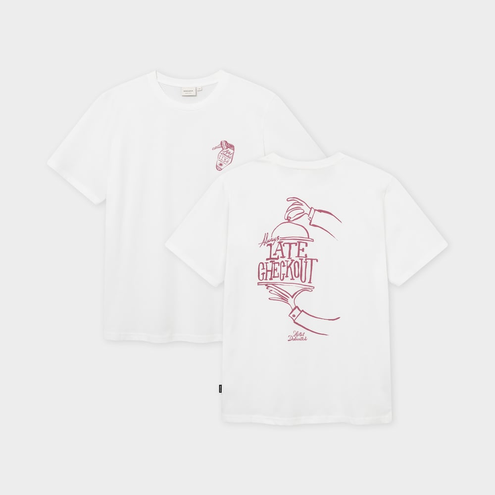 T-shirt Stockholm Late Checkout White