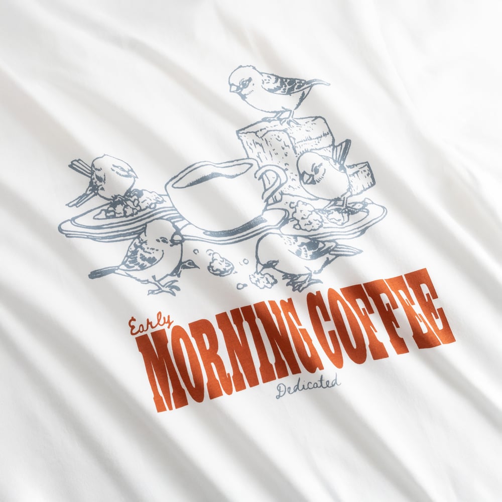 T-shirt Stockholm Morning Coffee White