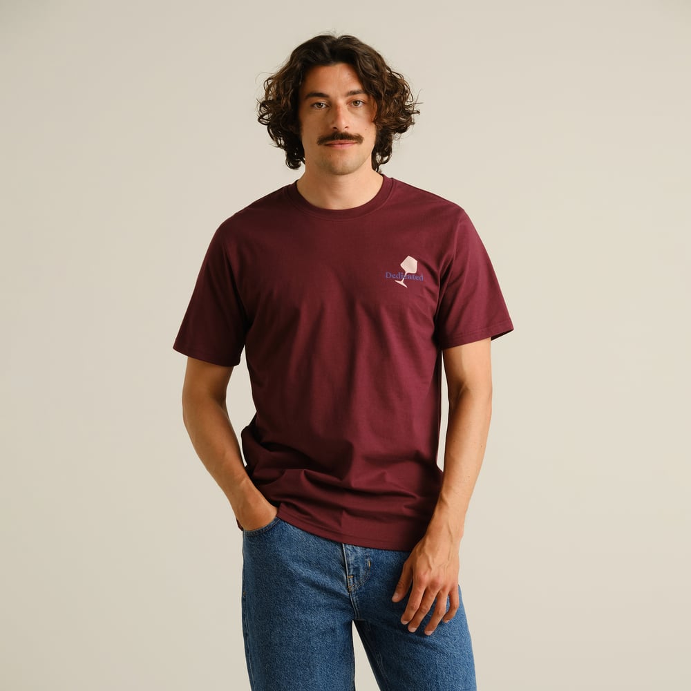 T-shirt Stockholm Wine Cups Fig Red