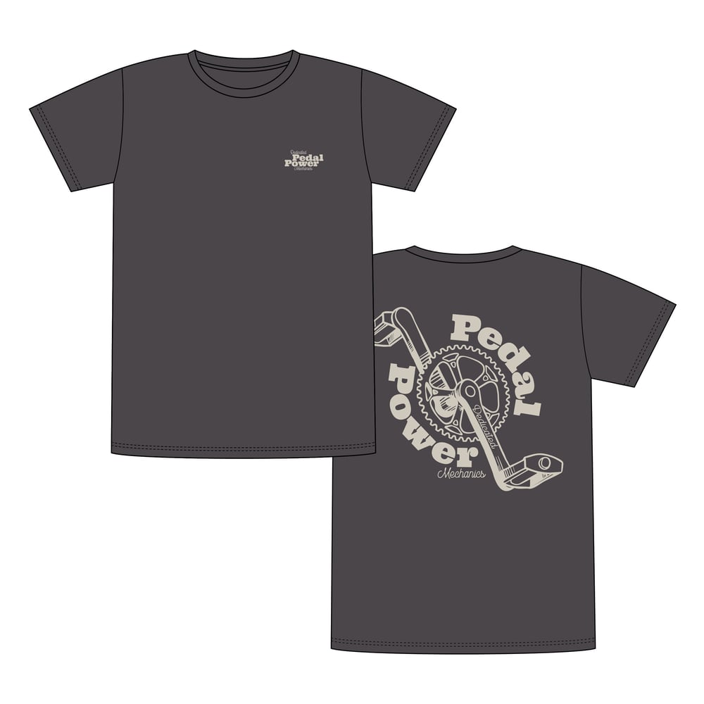 T-shirt Stockholm Pedal Power Charcoal