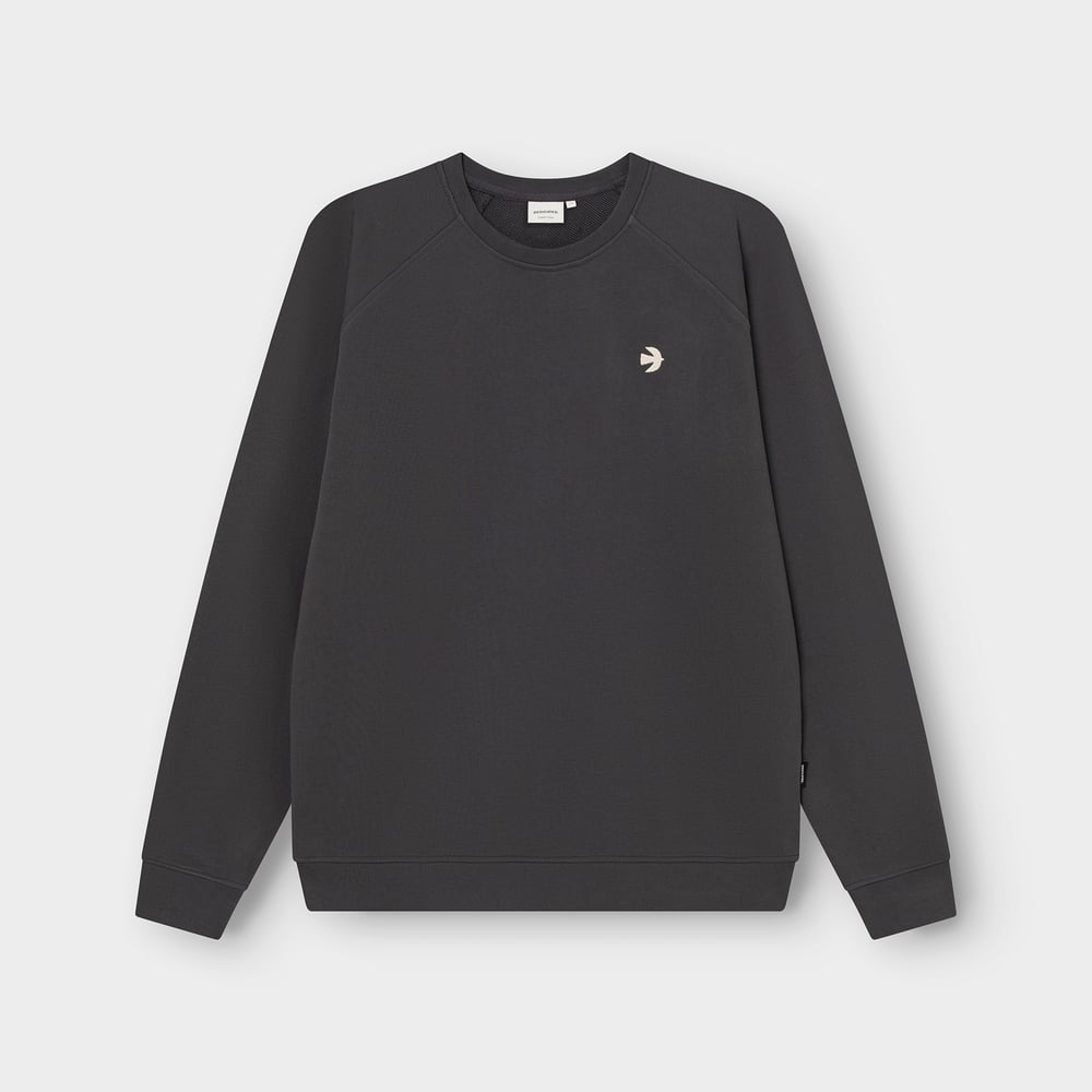 Sweatshirt Malmoe Bird Symbol Charcoal