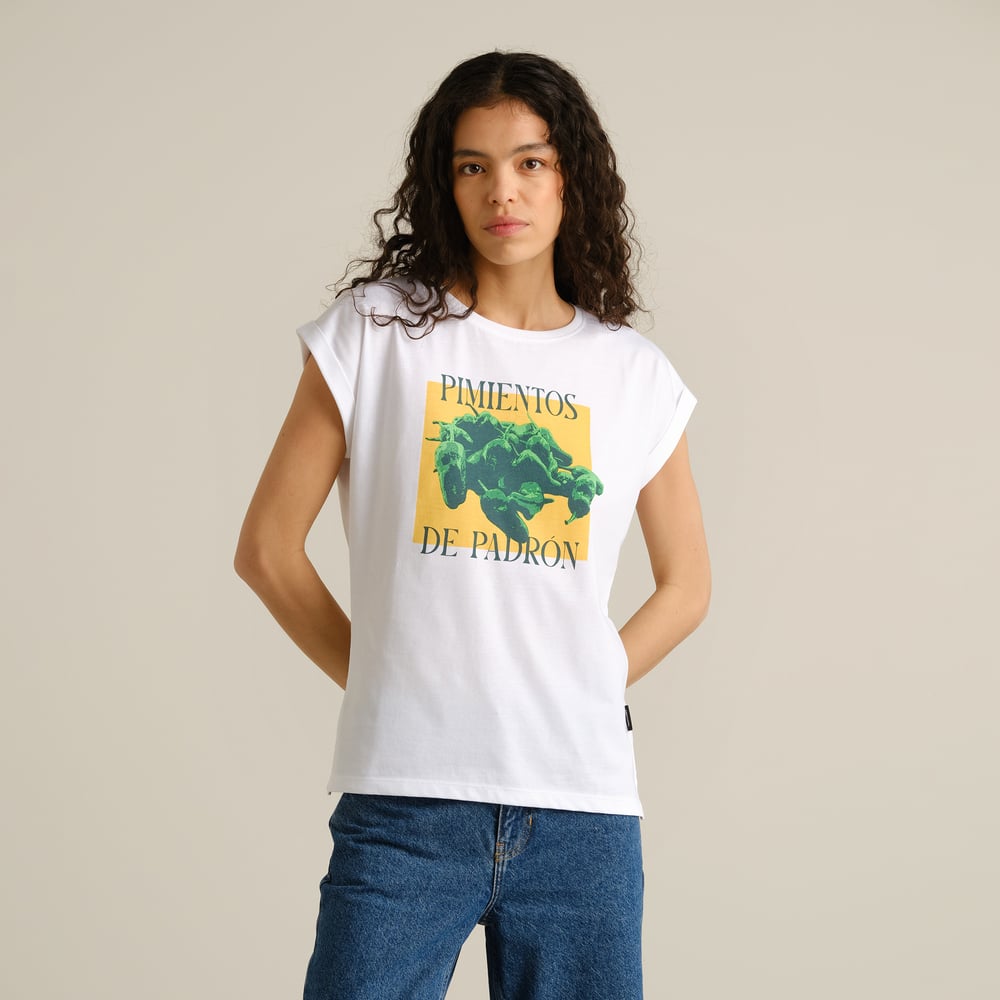 T-shirt Visby Pimientos White