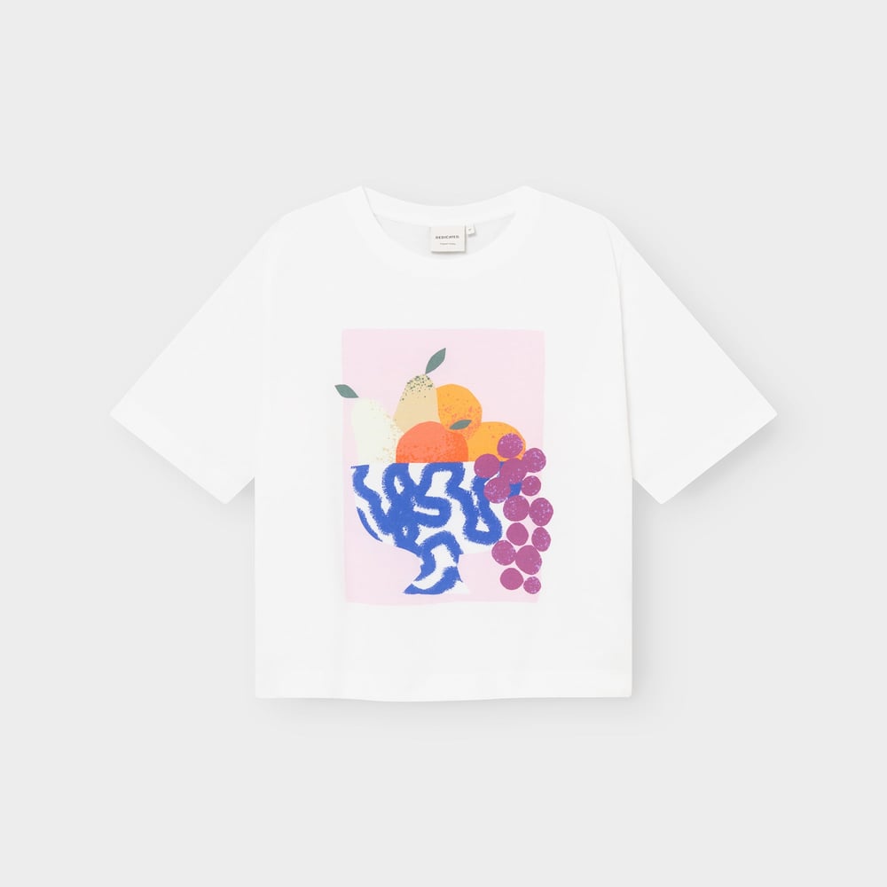 T-shirt Vadstena Fruit Bowl White