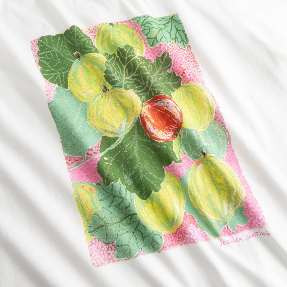 T-shirt Vadstena Gooseberries White