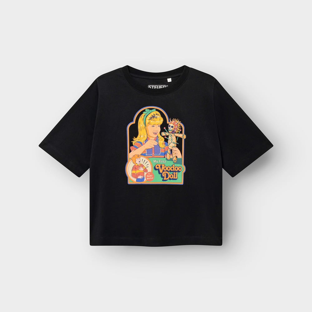 T-shirt Vadstena Voodoo Doll Black