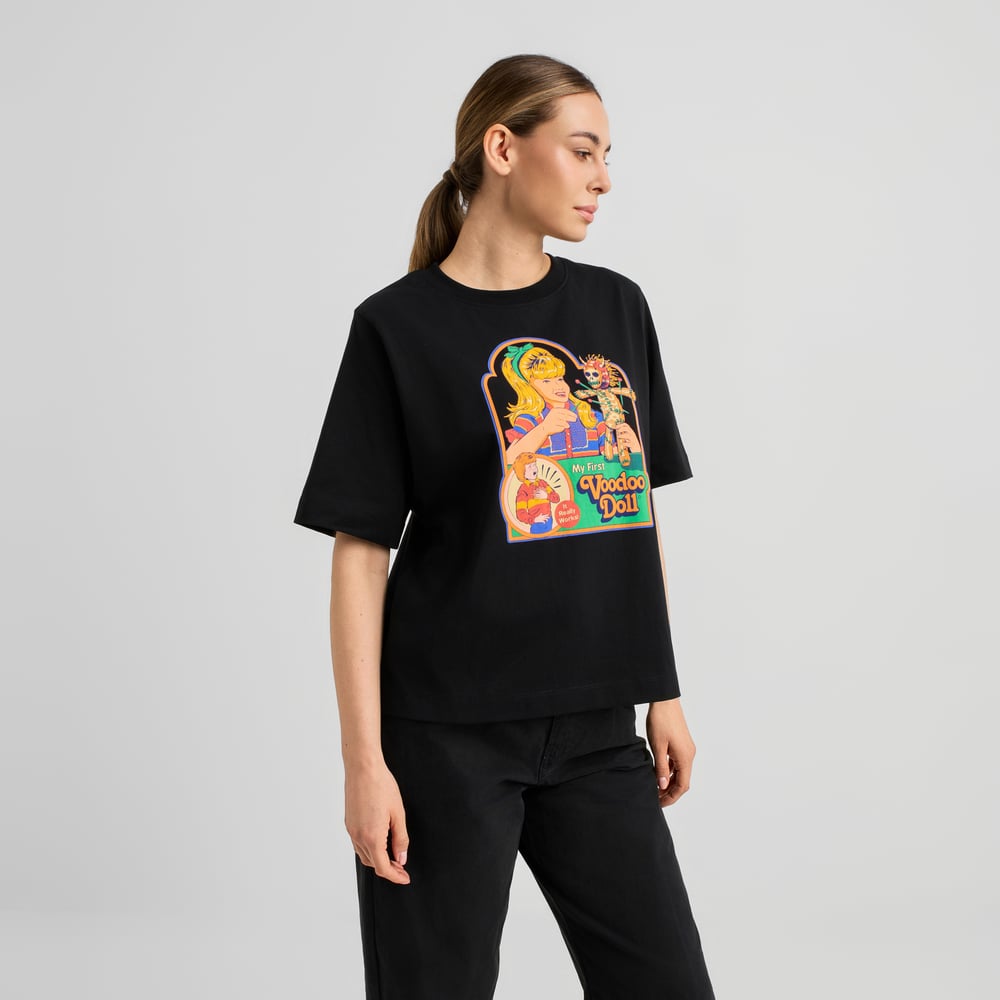 T-shirt Vadstena Voodoo Doll Black