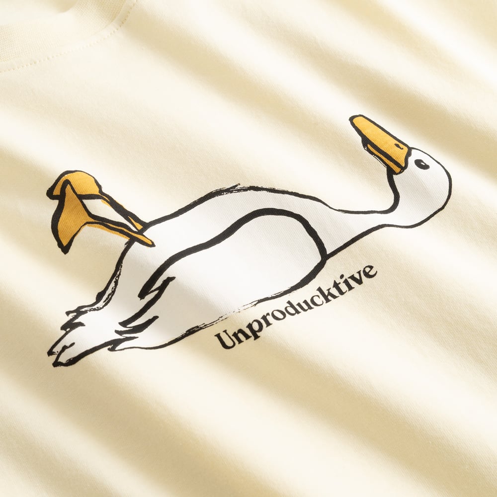 T-shirt Stockholm Unproducktive Transparent Yellow