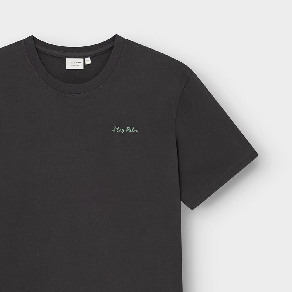 T-shirt Stockholm Stay Palm Charcoal
