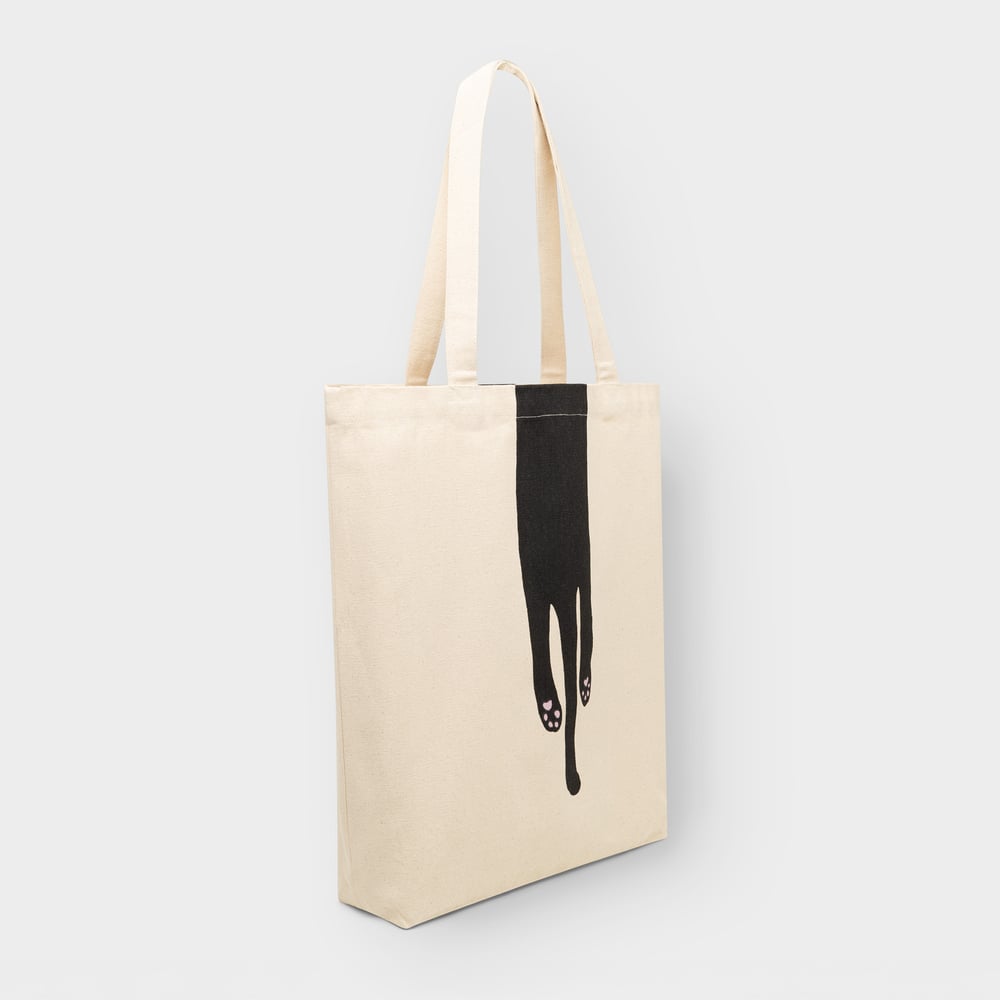Tote Bag Torekov Long Cat Off-White