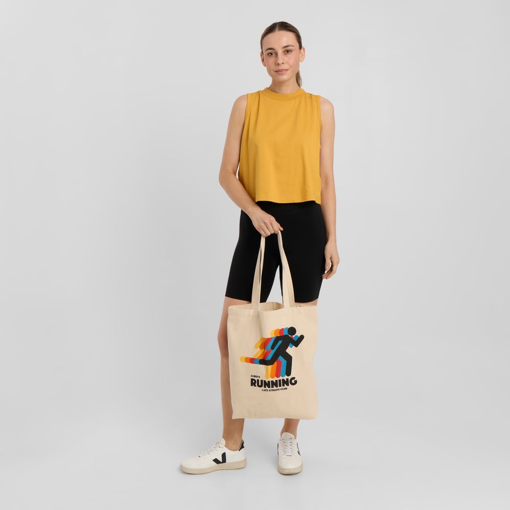Tote Bag Torekov Running Late Off-White