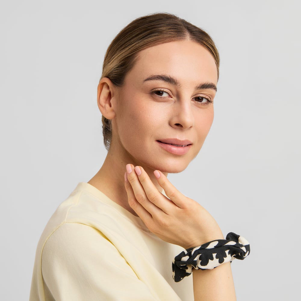 Scrunchie Rib Beach Gallop Egg White