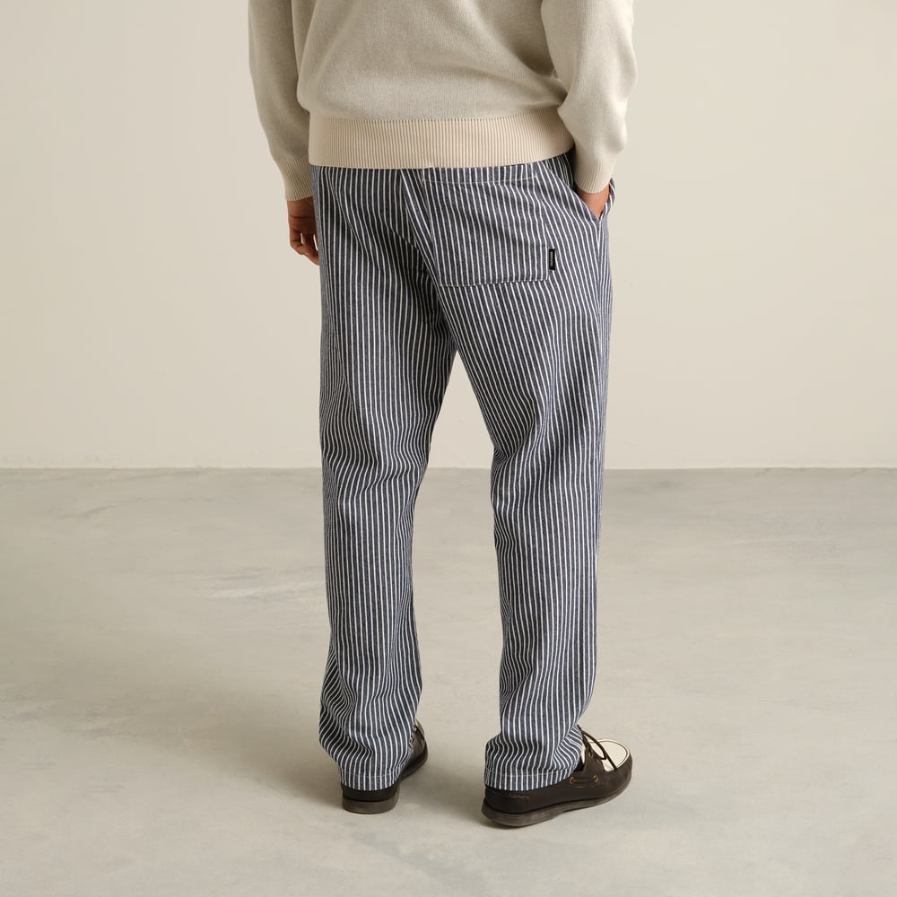 Pants Borrby Work Stripe Blue