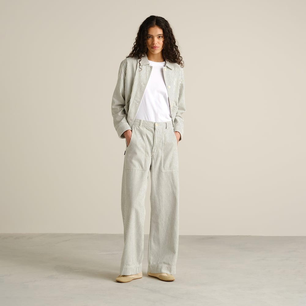 Workwear Pants Vara Work Stripe Forest Green