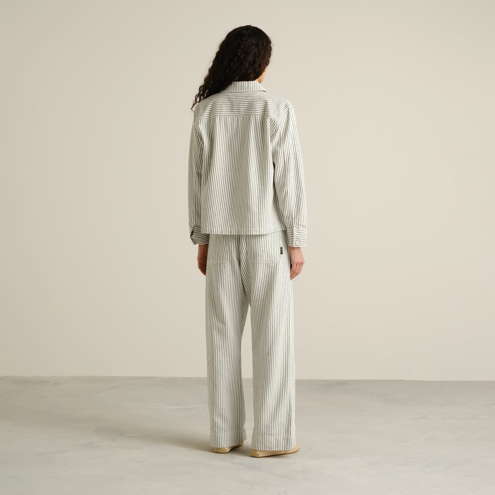 Workwear Pants Vara Work Stripe Forest Green