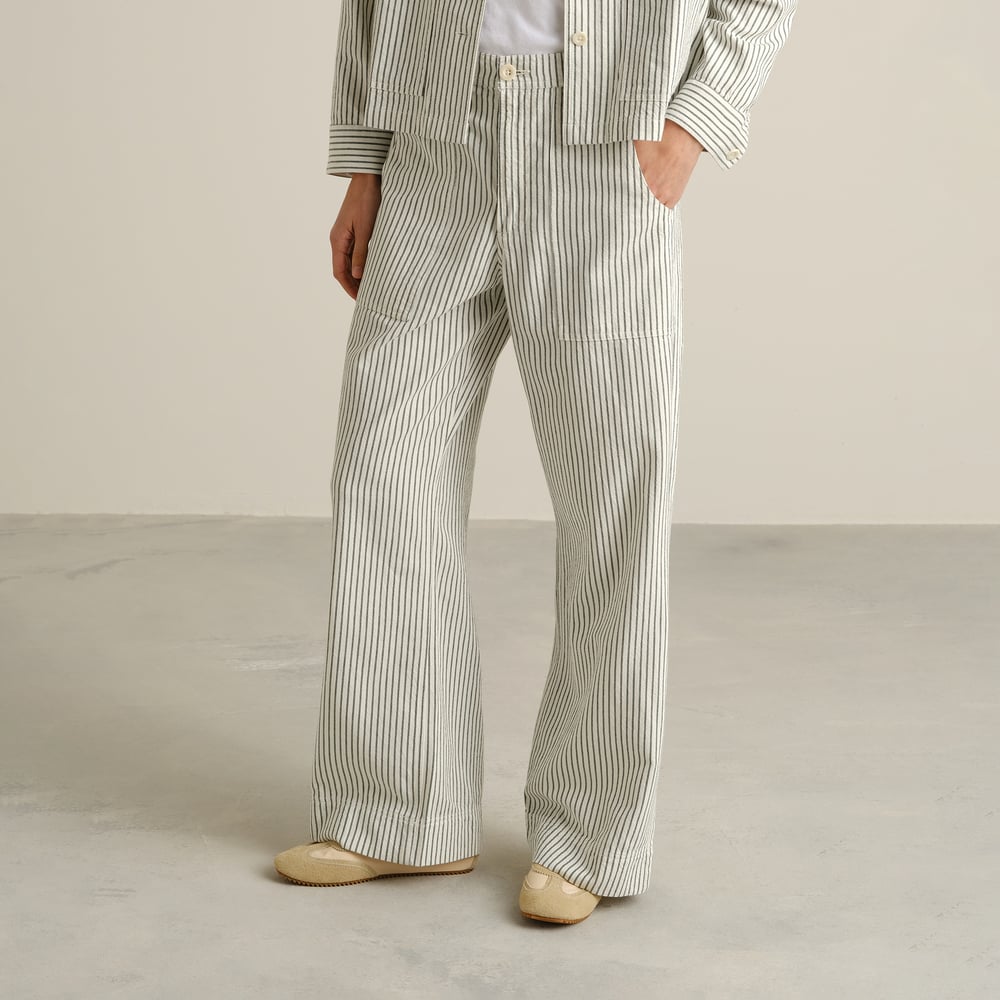 Workwear Pants Vara Work Stripe Forest Green