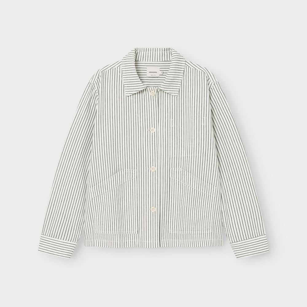 Jacket Stiby Work Stripe Forest Green