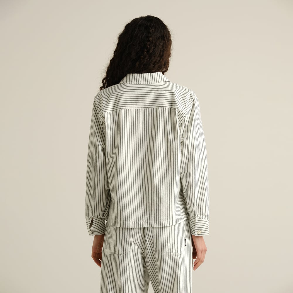 Jacket Stiby Work Stripe Forest Green