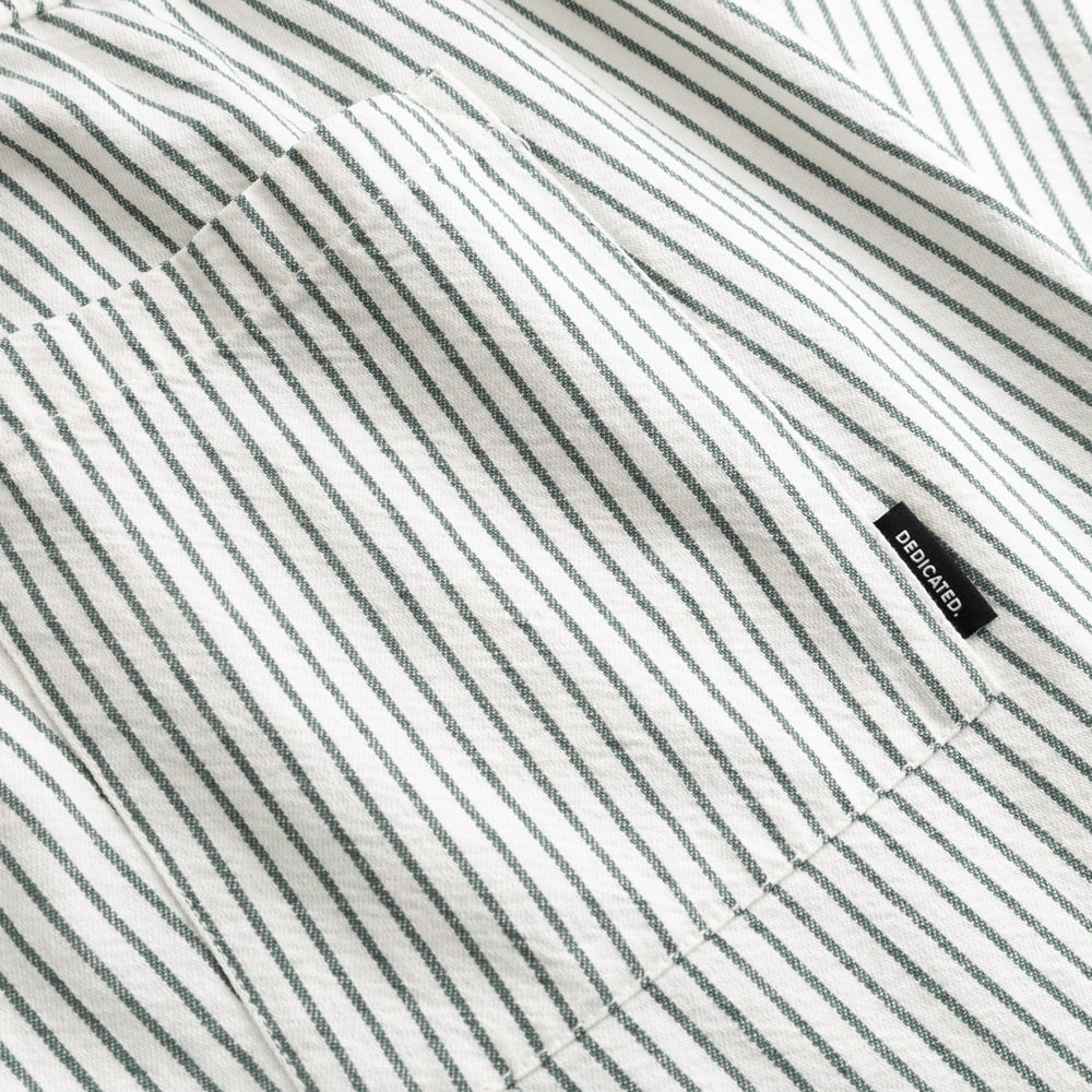 Pants Borrby Work Stripe Forest Green