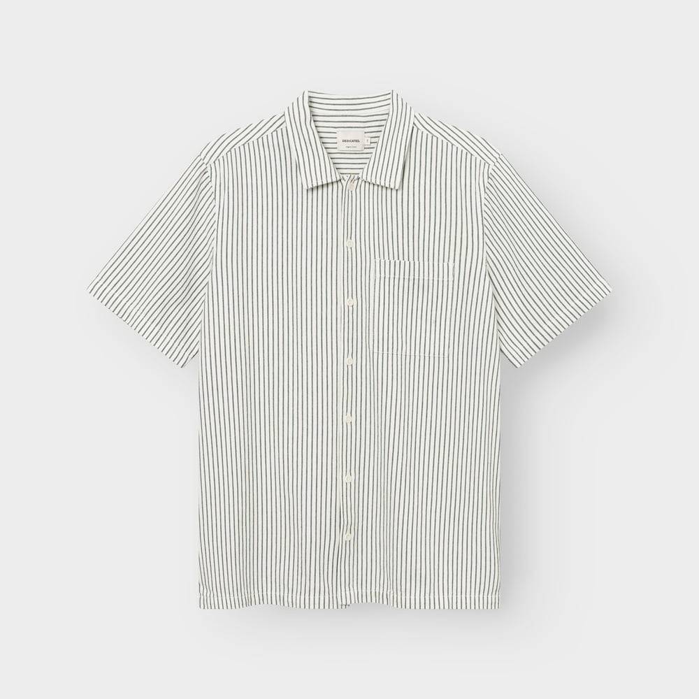 Shirt Brantevik Work Stripe Forest Green