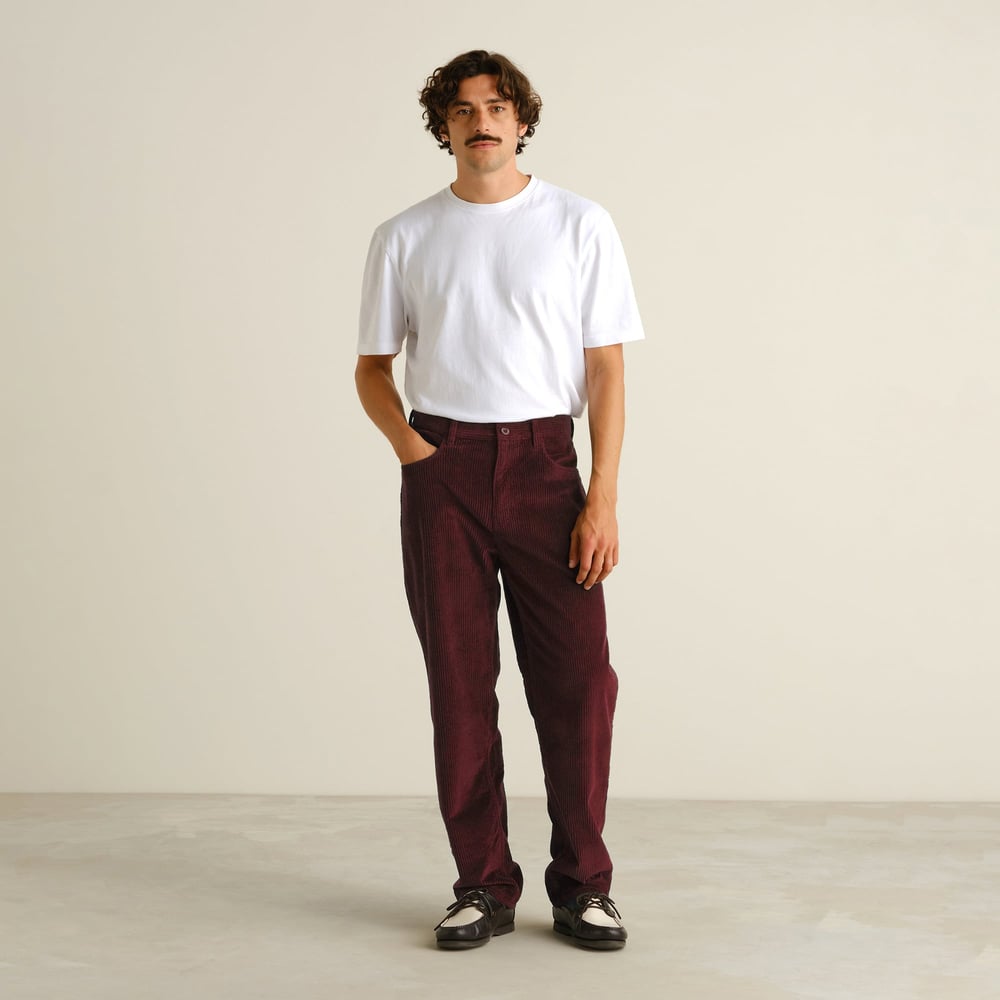 Pants Hamburg Corduroy Fig Red