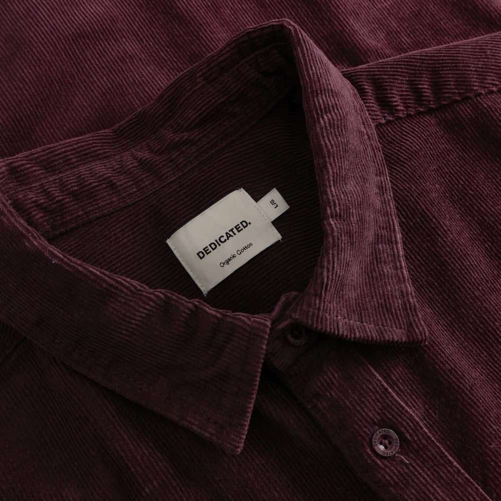 Shirt Varberg Corduroy  Fig Red