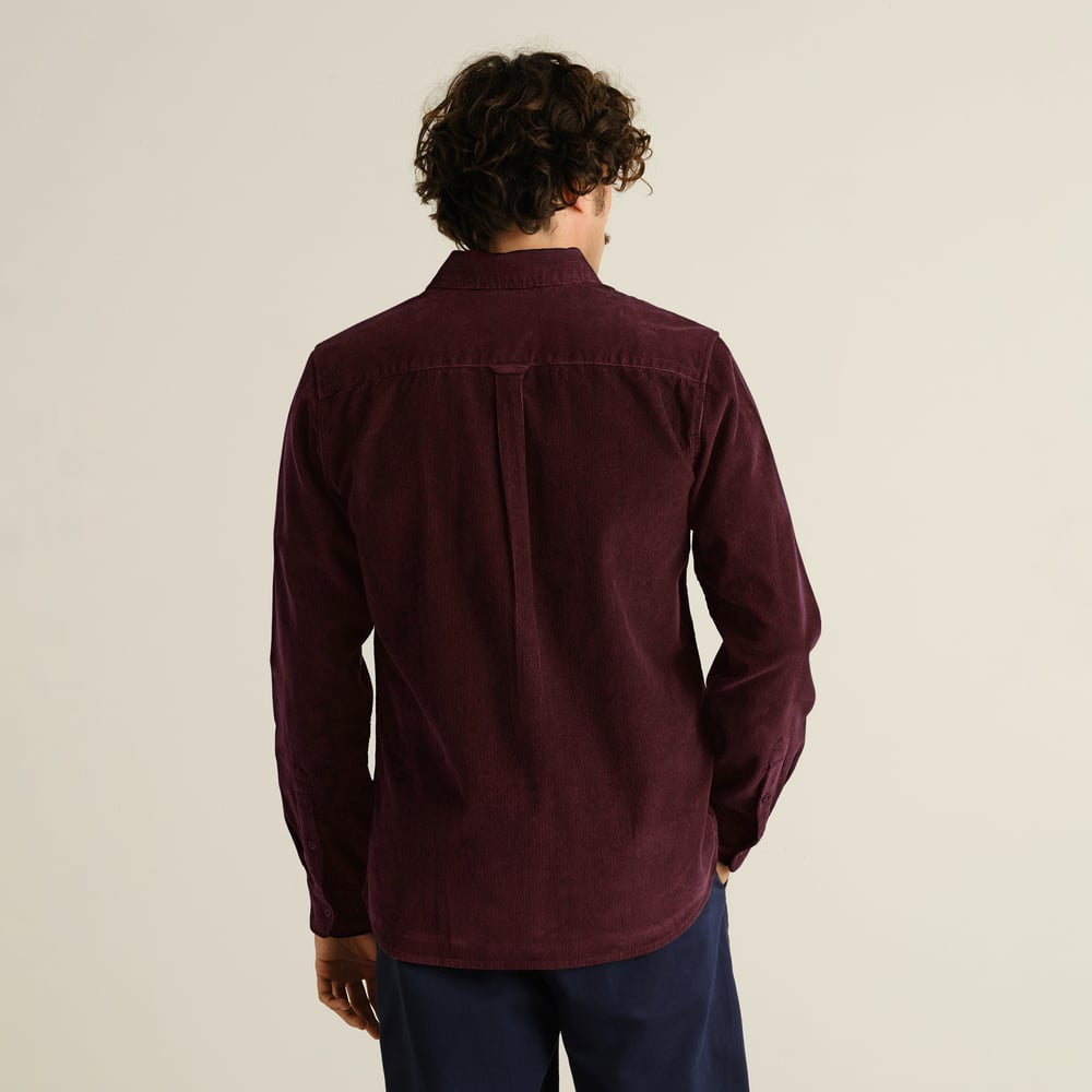 Shirt Varberg Corduroy  Fig Red