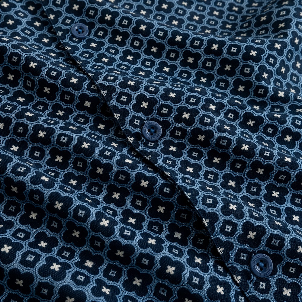 Shirt Marstrand Tile Medallion Estate Blue