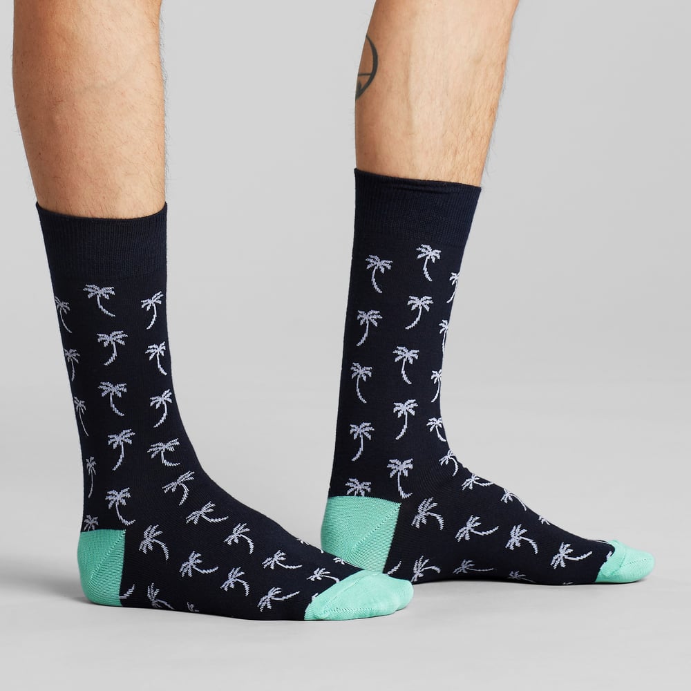Socks Sigtuna Palms Navy