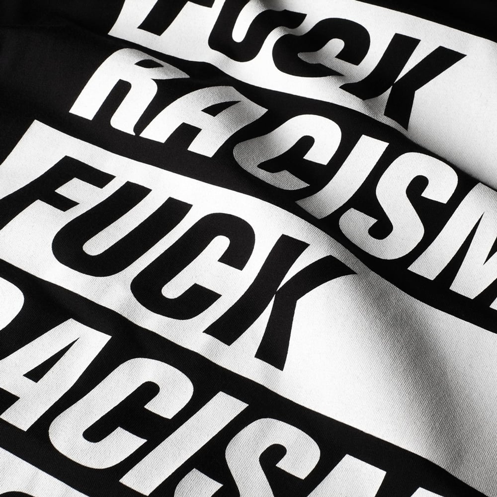 T-shirt Stockholm Fuck Racism Black