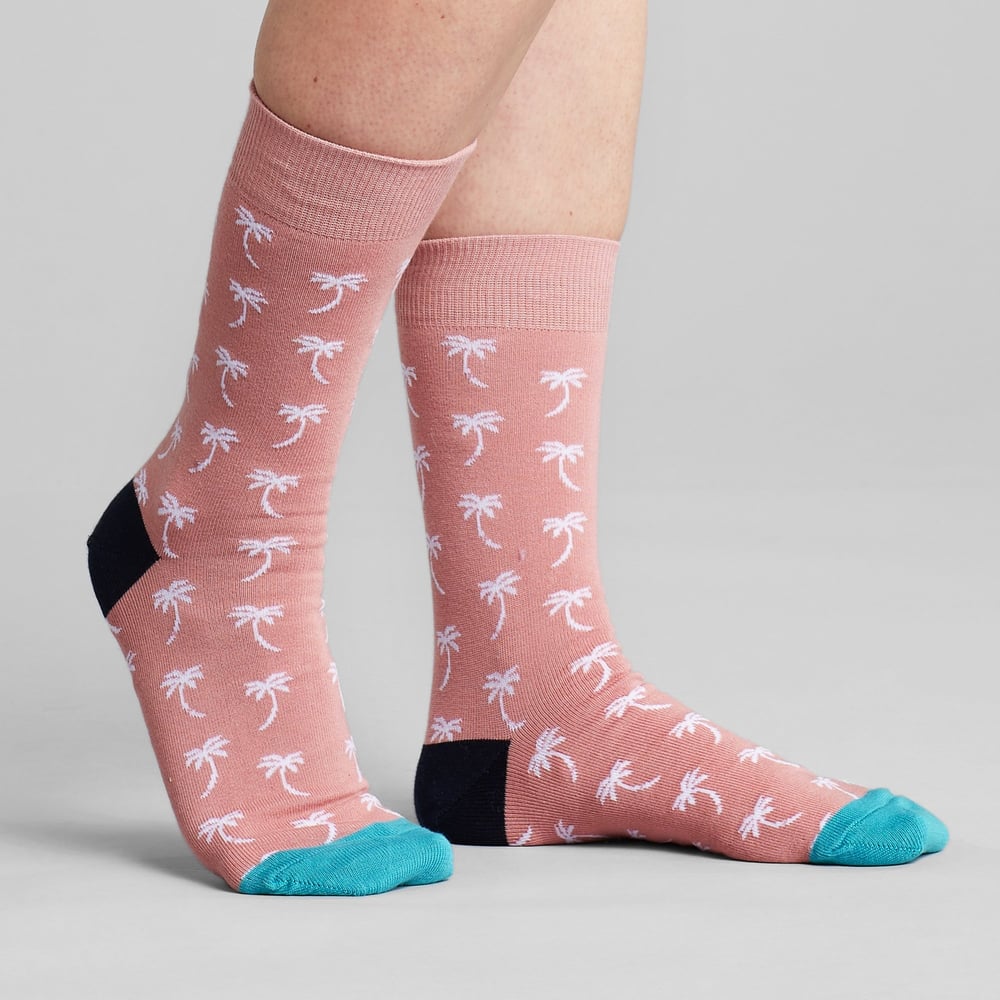 Socks Sigtuna Palms Pink