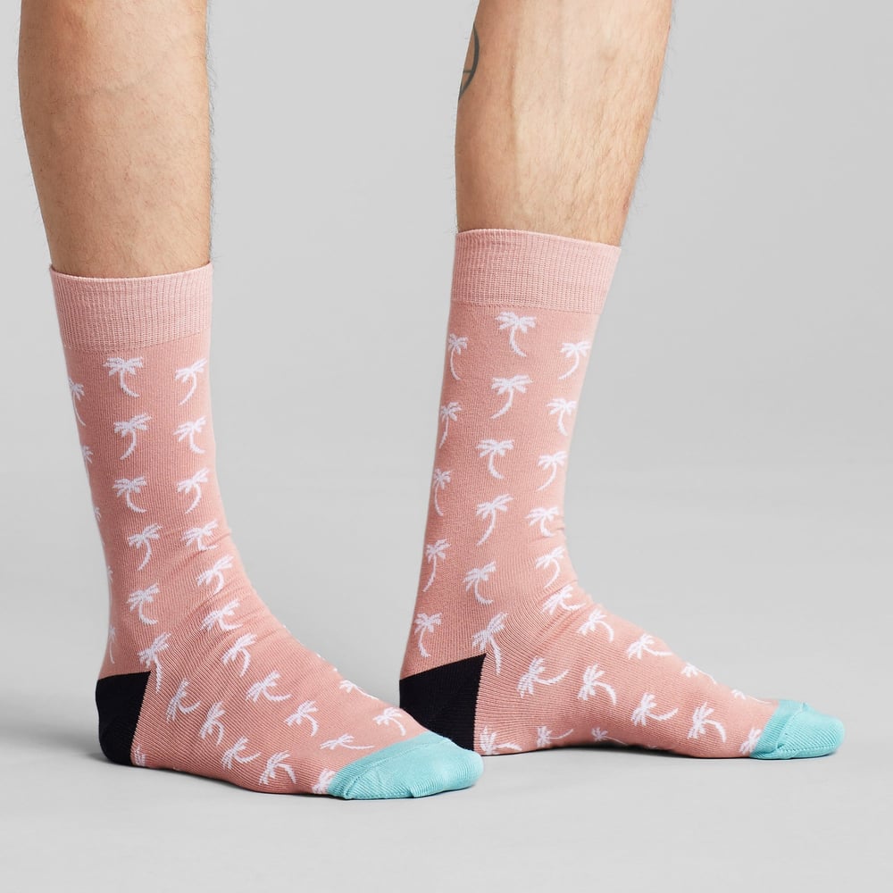 Socks Sigtuna Palms Pink