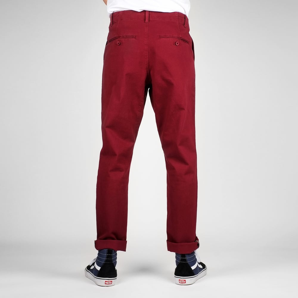 Chino Pants Sundsvall Burgundy