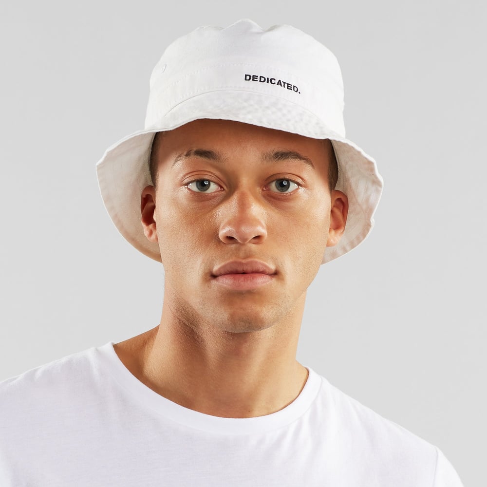 Bucket Hat Dedicated Logo White