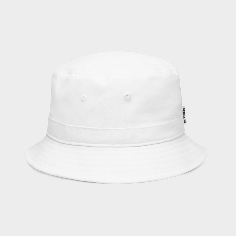 Bucket Hat Dedicated Logo White