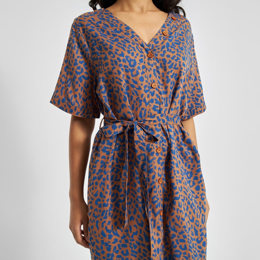 Dress Bornholm Leopard Light Brown