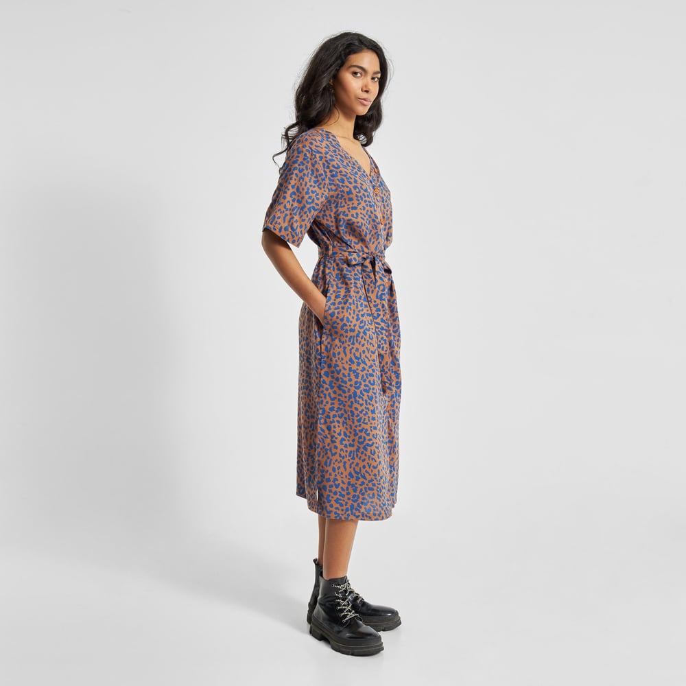 Dress Bornholm Leopard Light Brown
