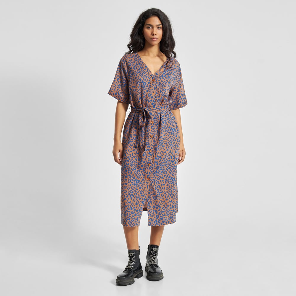 Dress Bornholm Leopard Light Brown