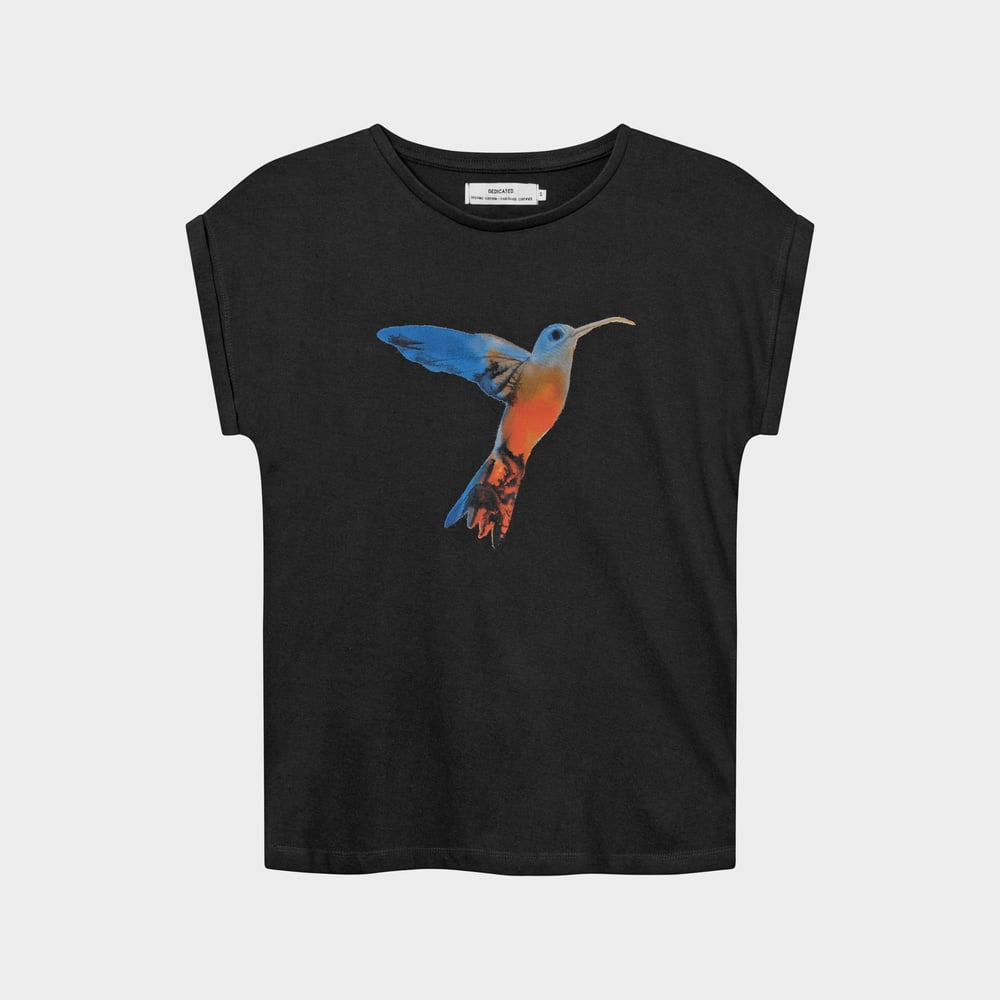 T-shirt Visby Painted Hummingbird Charcoal