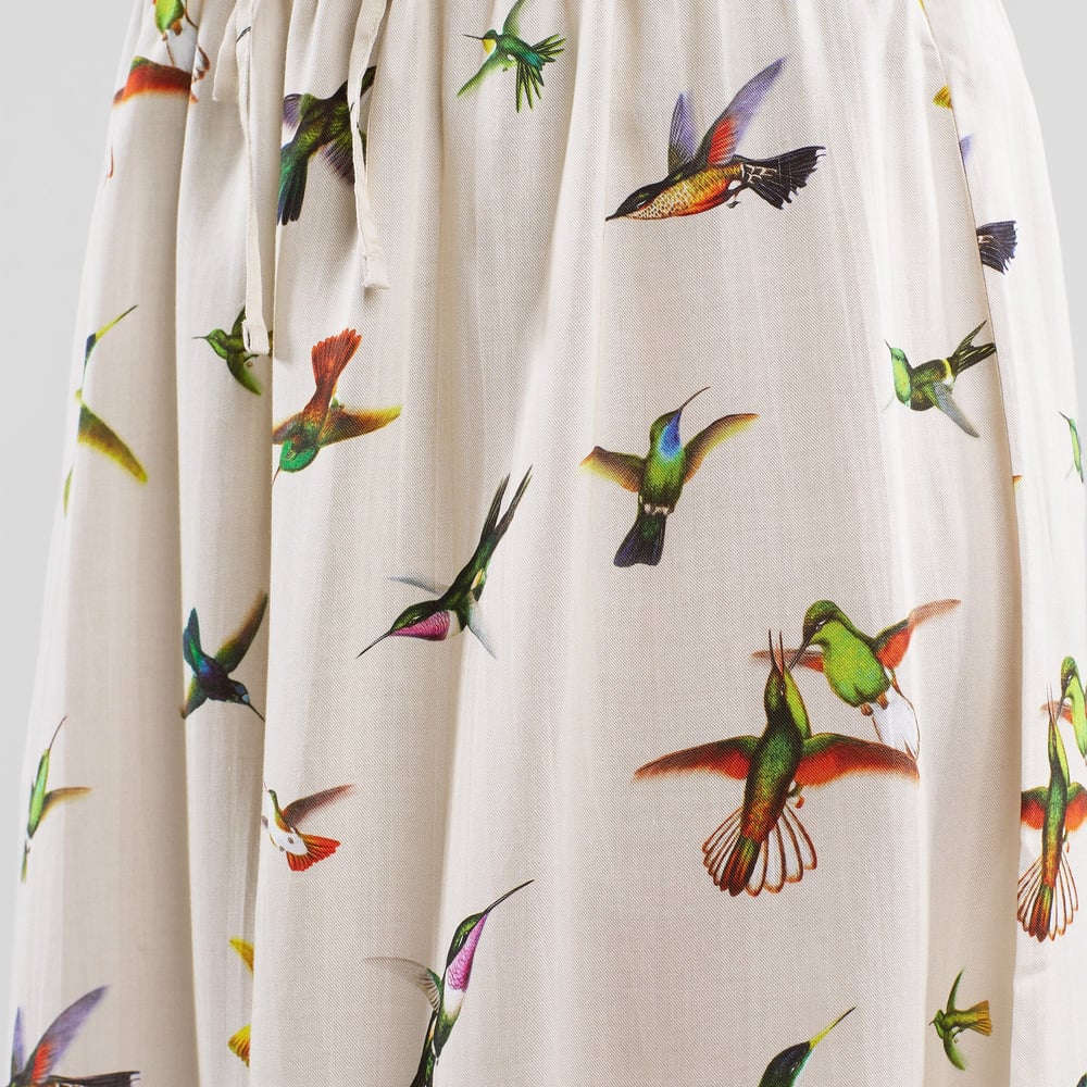 Skirt Klippan Flying Hummingbirds Multi Color