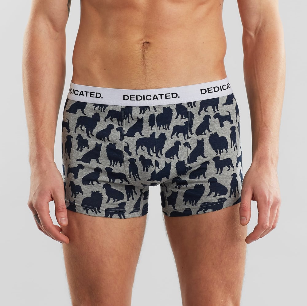 Boxer Briefs Kalix Dog Shapes Grey Melange