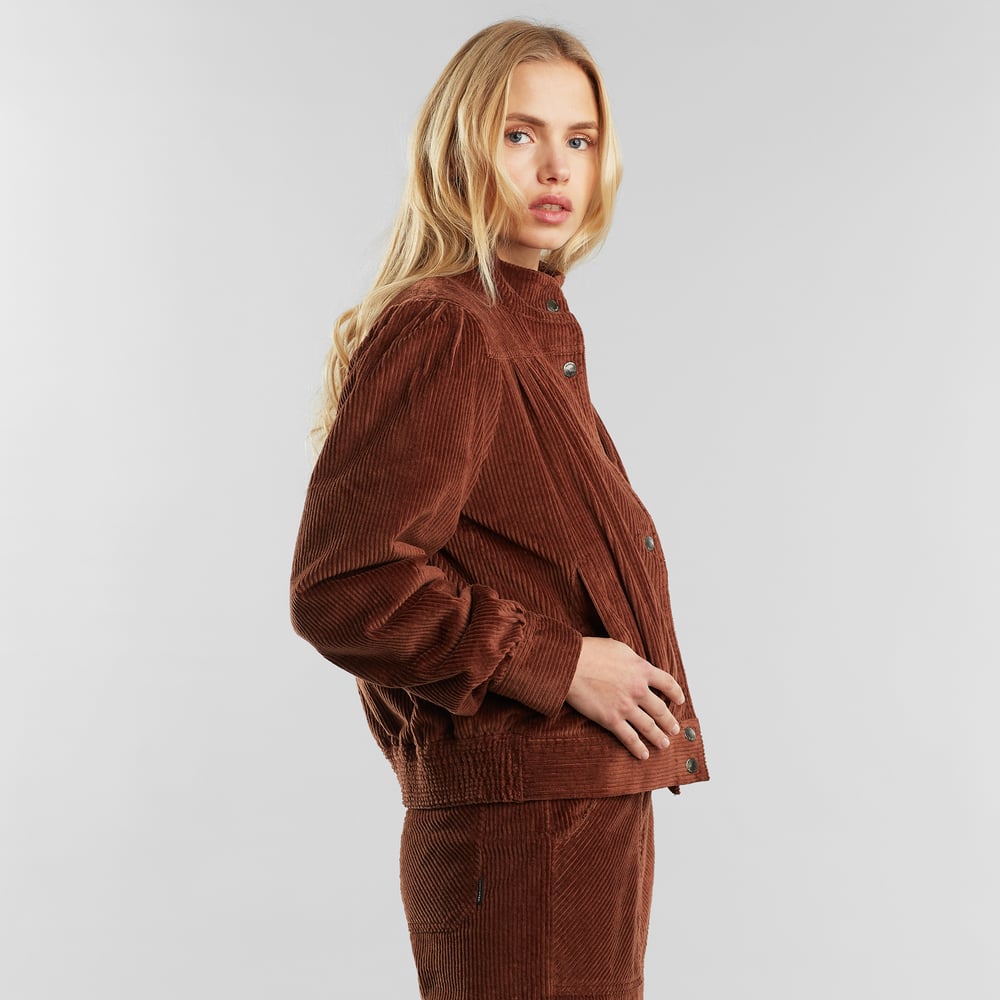 Padded Jacket Ljungby Corduroy Brown