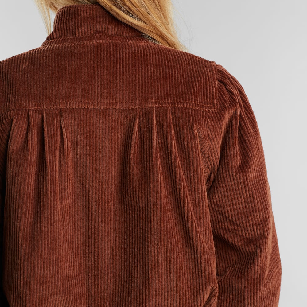 Padded Jacket Ljungby Corduroy Brown