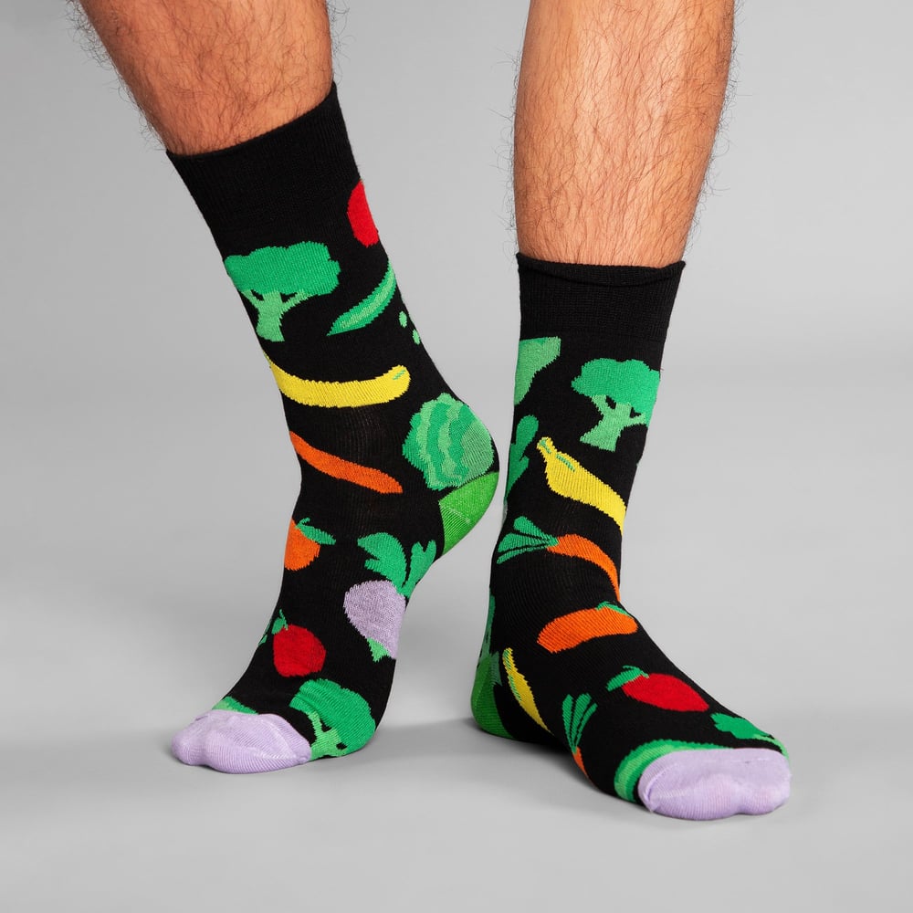 Socks Sigtuna Vegetables Black