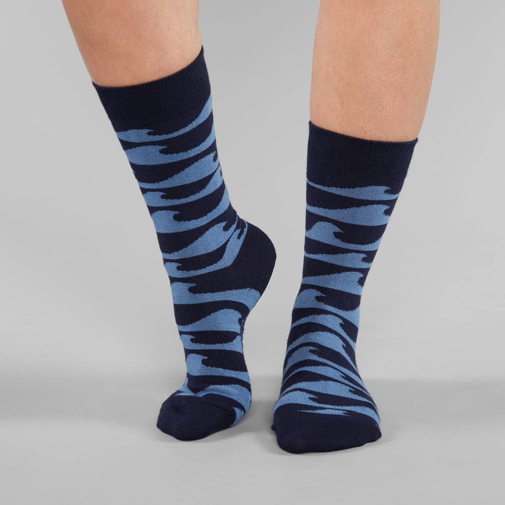 Socks Sigtuna Waves Navy