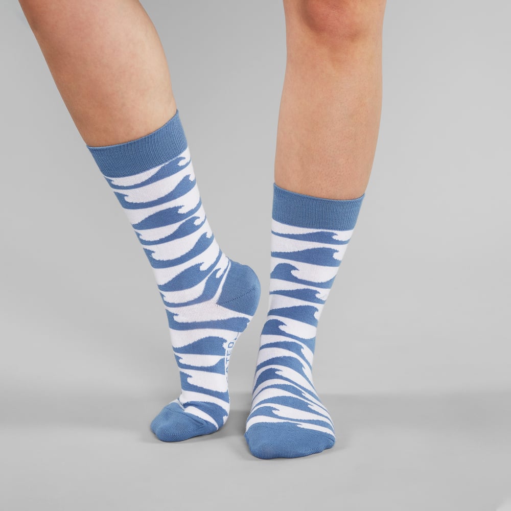 Socks Sigtuna Waves White
