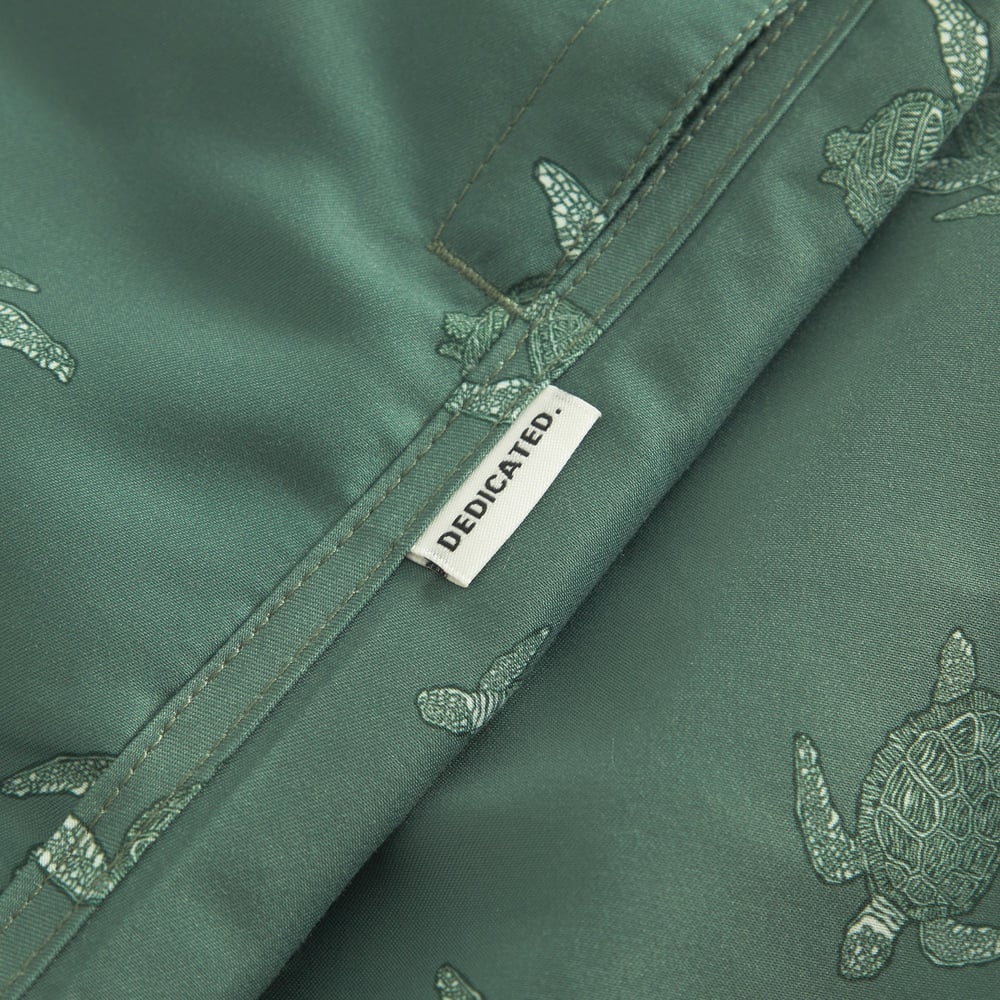 Swim Shorts Sandhamn Sea Turtles Forest Green