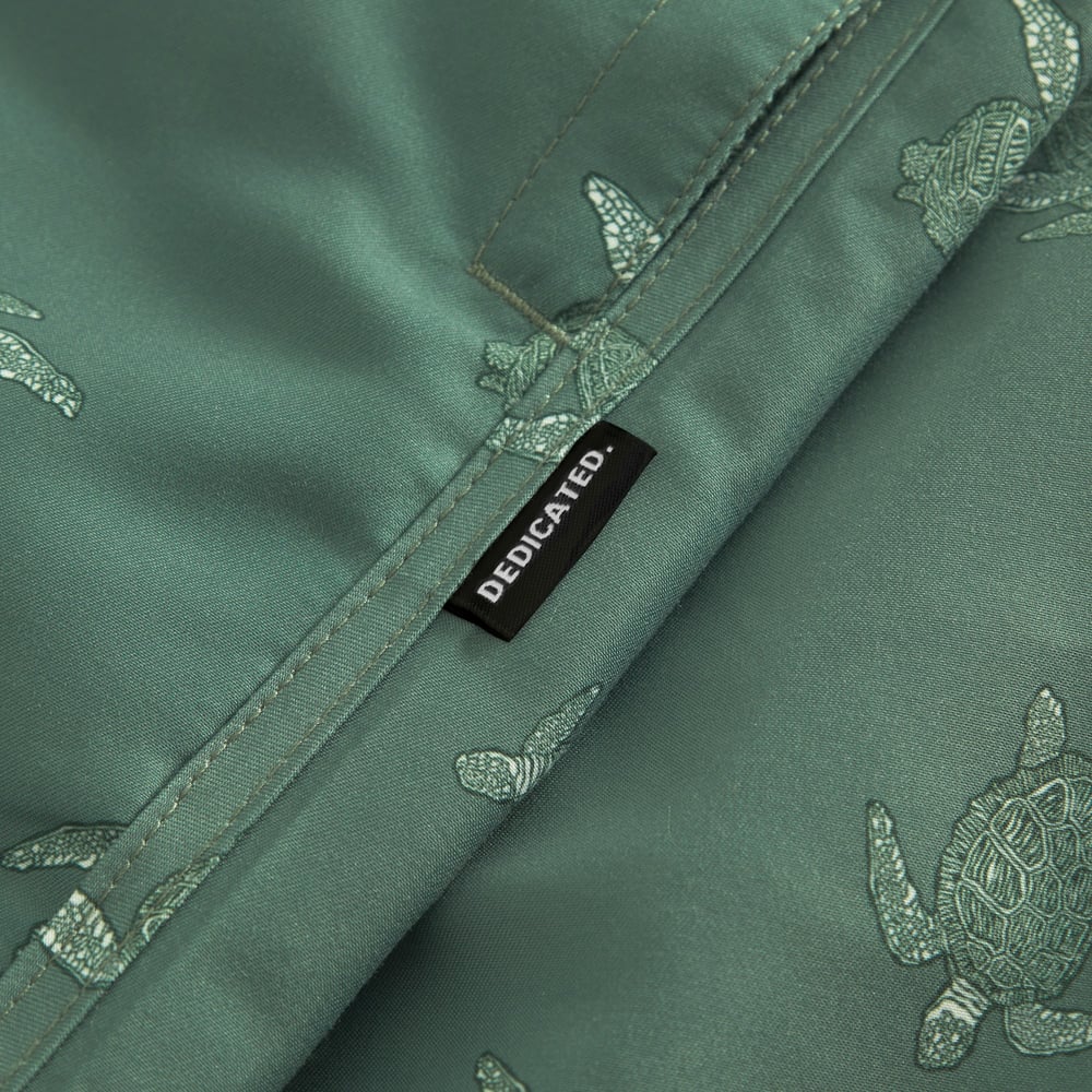 Swim Shorts Sandhamn Sea Turtles Forest Green