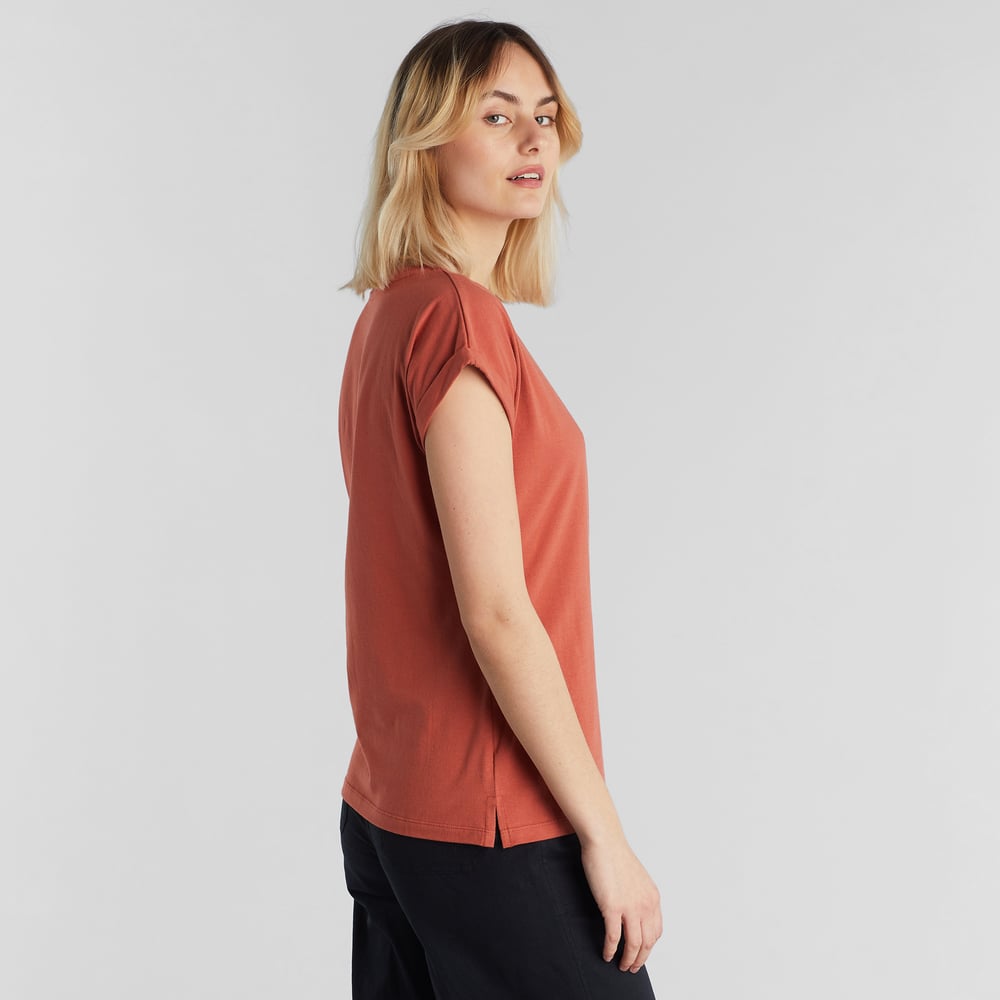 T-shirt Visby Base Terracotta Red