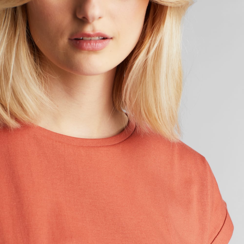 T-shirt Visby Base Terracotta Red